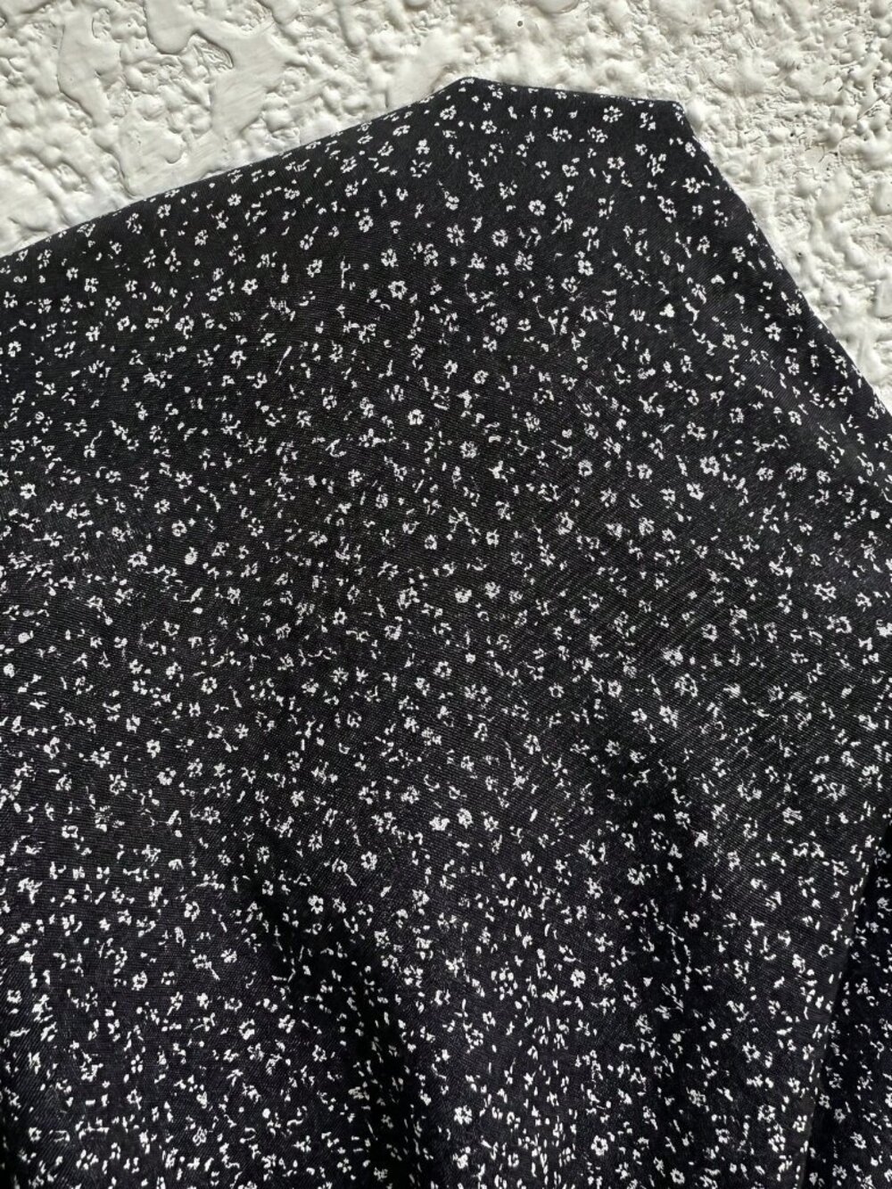 Black Boho Women's Long Floral Dress With Lace Trim - Picture 8 of 8